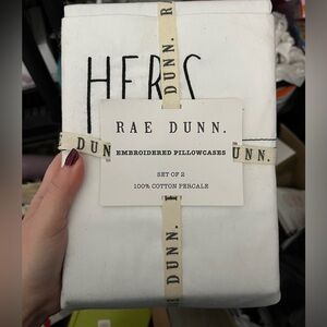 Rae Dunn White Embroidered Pillowcases Set